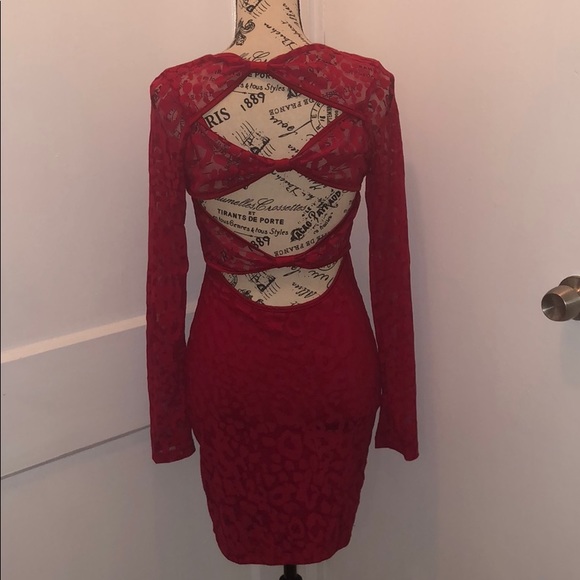 ❤️ Fredricks of Hollywood- Sexy Red Dress 👗 - Picture 4 of 4